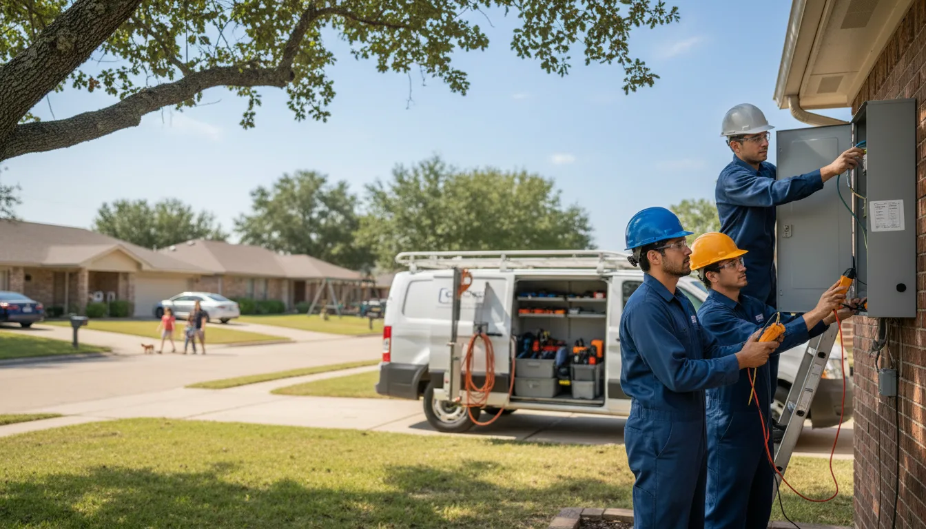 Certified electrician providing emergency electrical services in Kingwood, TX